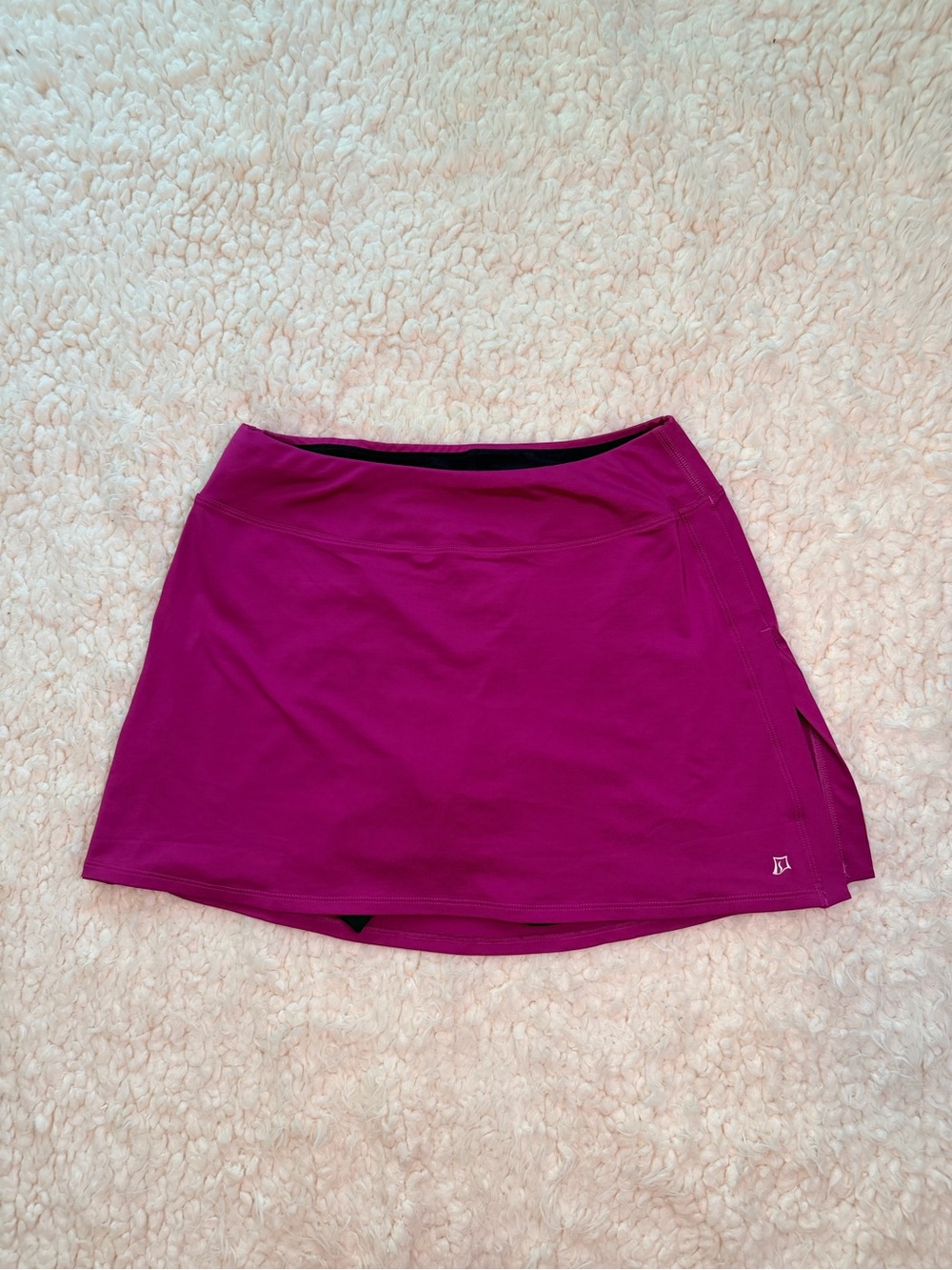 Skirt Sports Magenta Pink Athletic Running Skort Built-In Shorts Pockets Size S